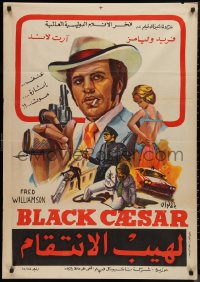 9k0498 BLACK CAESAR Egyptian poster 1978 AIP Williamson different Aziz blaxploitation art!