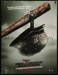 9k1486 INGLOURIOUS BASTERDS teaser French 16x21 2009 Tarantino, cool image of bat & helmet!