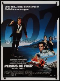 9k1497 LICENCE TO KILL French 16x21 1989 Timothy Dalton as Bond, Carey Lowell, sexy Talisa Soto!