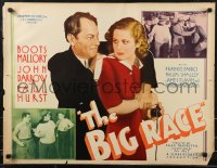 9k1288 BIG RACE 1/2sh 1934 Boots Mallory, John Darrow, Frankie Darro, horse racing & gambling!