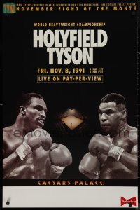 9k0807 HOLYFIELD VS TYSON TV 1sh 1991 World Heavyweight Championship boxing, the fight that never was!