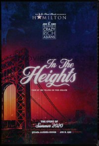 9k0816 IN THE HEIGHTS teaser DS 1sh 2020 New York City, musical stage play by Lin-Manuel Miranda!