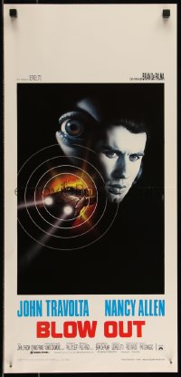 9k1605 BLOW OUT Italian locandina 1982 John Travolta, Brian De Palma, cool different art by Casaro!