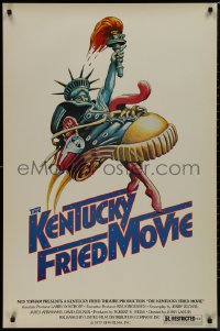 9k0849 KENTUCKY FRIED MOVIE 1sh 1977 John Landis directed comedy, wacky tennis shoe art!