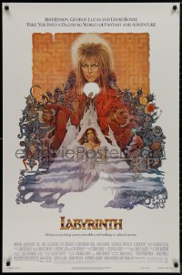 9k0856 LABYRINTH 1sh 1986 Jim Henson, art of David Bowie & Jennifer Connelly by Ted CoConis!