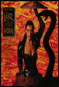 9k0858 LAIR OF THE WHITE WORM 1sh 1988 Ken Russell, image of sexy Amanda Donohoe with snake shadow!