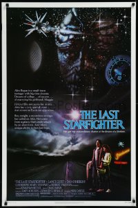 9k0861 LAST STARFIGHTER 1sh 1984 Lance Guest, great sci-fi art by Charles de Mar!