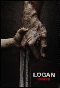 9k0874 LOGAN revised int'l teaser DS style A 1sh 2017 Jackman in the title role as Wolverine!