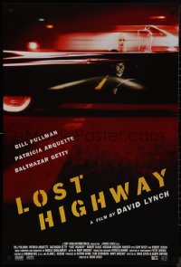 9k0876 LOST HIGHWAY int'l 1sh 1997 David Lynch, split image of Bill Pullman & Patricia Arquette!