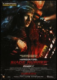 9k1250 BLADE RUNNER advance 17x23 Italian special poster R2012 Scott sci-fi classic, Harrison Ford!