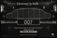 9k1262 LIVING DAYLIGHTS 12x18 special poster 1986 great image of classic Aston Martin car grill!