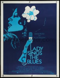 9m0088 LADY SINGS THE BLUES linen French 1p 1973 wonderful art of Diana Ross as singer Billie Holiday