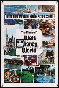 9m0638 MAGIC OF WALT DISNEY WORLD linen 1sh 1972 great theme park scenes for the first time on screen!