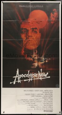 9p0185 APOCALYPSE NOW 3sh 1979 Francis Ford Coppola, classic Bob Peak art of Brando and Sheen!