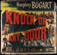 9p0166 KNOCK ON ANY DOOR 6sh 1949 Humphrey Bogart, Nicholas Ray, told with brutal honesty, rare!