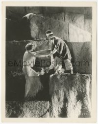 9p0652 BARBARIAN 8x10.25 still 1933 Ramon Novarro helping sexy Myrna Loy climb the pyramid!