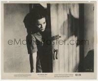 9p0699 LEOPARD MAN 8.25x10 still R1952 Margaret Landry entering room with monster shadow on wall!