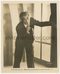 9p0708 MAN WHO LIVED AGAIN 8.25x10 still 1936 close up of Boris Karloff struggling to breathe!