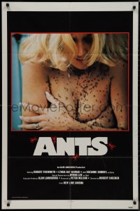 9p0454 ANTS 1sh 1978 close-up of then-unknown topless Suzanne Somers covered by deadly ants!