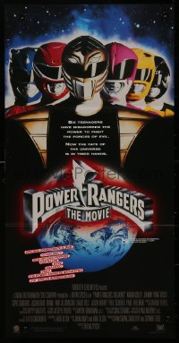 9p0388 MIGHTY MORPHIN POWER RANGERS Aust daybill 1995 Bandai, giant robots vs. alien monsters!