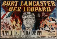 9p0124 LEOPARD German 33x47 1963 Luchino Visconti's Il Gattopardo, Meerwald art of Burt Lancaster!