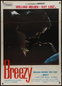 9p1735 BREEZY Italian 1p 1976 Clint Eastwood, different c/u art of William Holden & Kay Lenz!