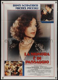 9p1924 LA PASSANTE Italian 1p 1983 La Passante du Sans-Souci, close-up of pretty Romy Schneider!