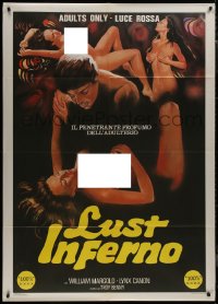 9p1952 LUST INFERNO Italian 1p 1985 William Mergold, Lynx Canon, completely different sexy art!