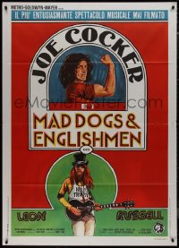 9p1955 MAD DOGS & ENGLISHMEN Italian 1p 1971 rock 'n' roll, great art of Joe Cocker & Leon Russell!