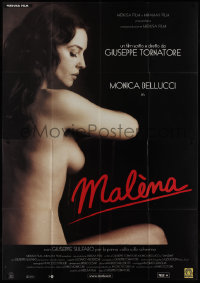 9p1571 MALENA Italian 2p 2000 Guiseppe Tornatore, close up of beautiful naked Monica Bellucci!