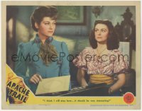 9p1017 APACHE TRAIL LC 1942 Ann Ayars tells Donna Reed it will be very interesting if she stays!