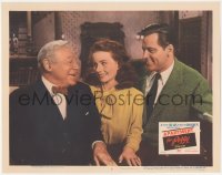 9p1018 APARTMENT FOR PEGGY LC #7 1948 happy Jeanne Crain between Edmund Gwenn & William Holden!