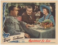 9p1019 APPOINTMENT FOR LOVE LC 1941 Reginald Denny between Charles Boyer & Margaret Sullavan!