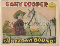 9p1020 ARIZONA BOUND LC 1927 great c/u of young cowboy Gary Cooper, who loves his horse, rare!