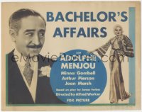 9p0940 BACHELOR'S AFFAIRS TC 1932 great close up of Adolphe Menjou + full-length Minna Gombell!