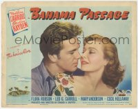 9p1026 BAHAMA PASSAGE LC 1941 best romantic c/u of young Sterling Hayden & pretty Madeleine Carroll!