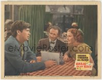 9p1027 BANJO ON MY KNEE LC R1943 Barbara Stanwyck & Walter Brennan stare at young Buddy Ebsen!