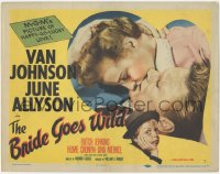 9p0945 BRIDE GOES WILD TC 1948 great romantic close up of Van Johnson kissing June Allyson!