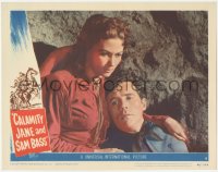 9p1058 CALAMITY JANE & SAM BASS LC #7 1949 best close up of sexy Yvonne De Carlo & Howard Duff!