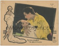 9p1166 LADY IN ERMINE LC 1927 Francis X. Bushman steals a kiss from swooning Corinne Griffith!