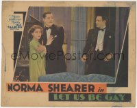 9p1170 LET US BE GAY LC 1930 Rod La Rocque walks in on Norma Shearer & Gilbert Emery, ultra rare!