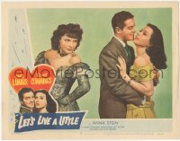 9p1171 LET'S LIVE A LITTLE LC #8 1948 Bob Cummings is too busy with Hedy Lamarr to notice Anna Sten!