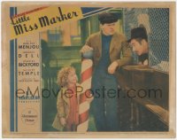 9p1174 LITTLE MISS MARKER LC 1934 Shirley Temple smiles up at Adolphe Menjou by Warren Hymer!