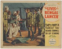 9p1175 LIVES OF A BENGAL LANCER LC 1935 Gary Cooper & Franchot Tone question Indian prisoner!