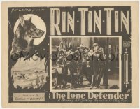 9p1177 LONE DEFENDER chapter 6 LC 1930 dog star Rin Tin Tin shown in inset & border, Circle of Death!