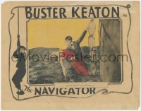 9p1213 NAVIGATOR LC 1924 Buster Keaton rescuing Kathryn McGuire from ship's anchor, very rare!