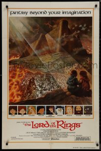 9p0558 LORD OF THE RINGS int'l 1sh 1978 Ralph Bakshi cartoon from J.R.R. Tolkien, Tom Jung art!