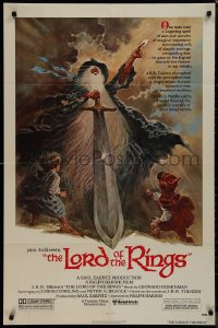 9p0557 LORD OF THE RINGS style A 1sh 1978 Ralph Bakshi cartoon from J.R.R. Tolkien, Tom Jung art!