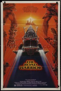 9p0562 MAD MAX 2: THE ROAD WARRIOR 1sh 1982 Mel Gibson in the title role, great art by Commander!