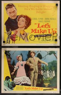 9p1364 LET'S MAKE UP 8 LCs 1956 great images of gorgeous Anna Neagle, David Farrar!